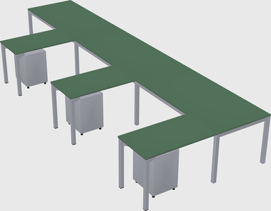 L-shaped desk