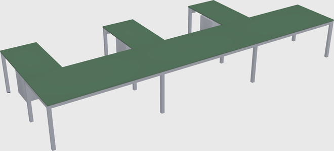 L-shaped desk