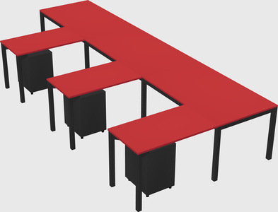 L-shaped desk