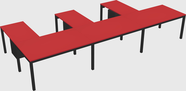 L-shaped desk