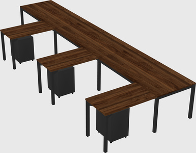 L-shaped desk