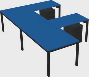 L-shaped desk