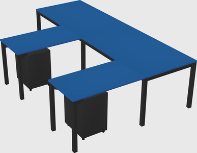 L-shaped desk