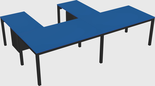 L-shaped desk