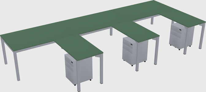 L-shaped desk