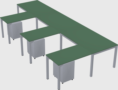 L-shaped desk