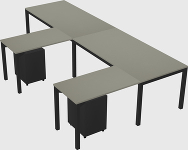 L-shaped desk
