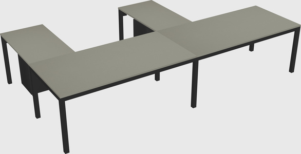 L-shaped desk