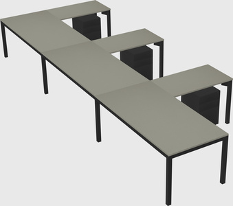 L-shaped desk