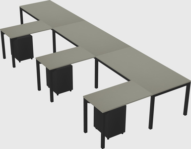 L-shaped desk