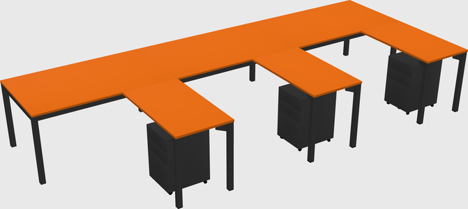 L-shaped desk