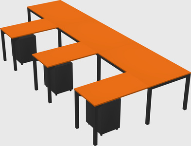 L-shaped desk