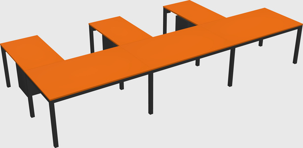 L-shaped desk