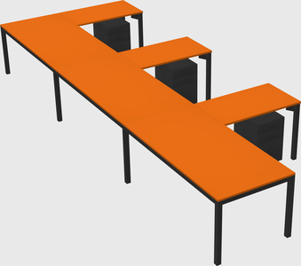 L-shaped desk
