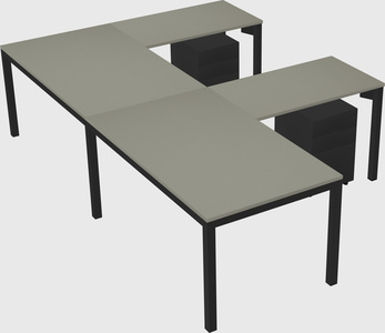 L-shaped desk