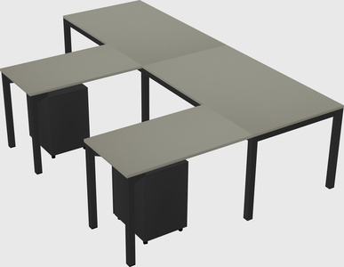 L-shaped desk