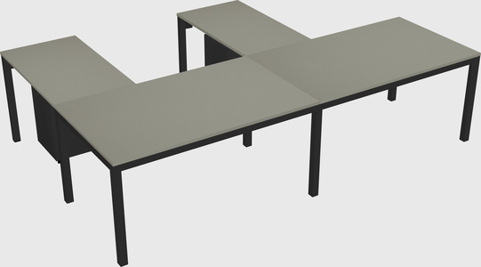 L-shaped desk
