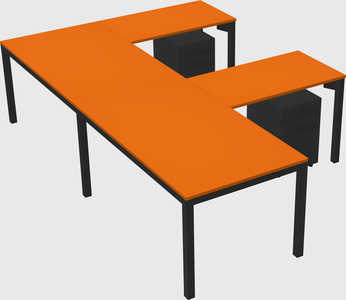 L-shaped desk