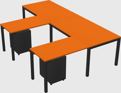 L-shaped desk