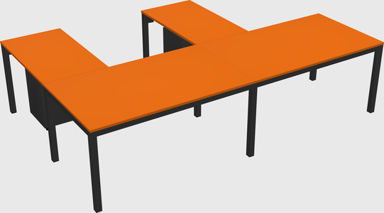 L-shaped desk