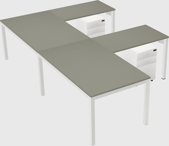 L-shaped desk