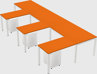 L-shaped desk