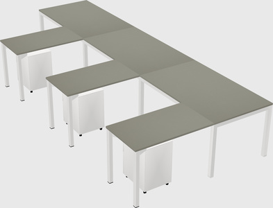 L-shaped desk