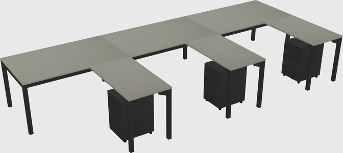 L-shaped desk