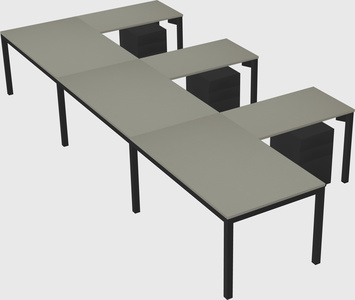 L-shaped desk