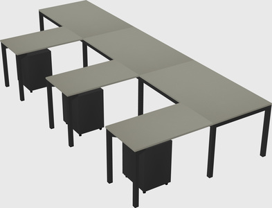 L-shaped desk
