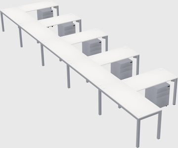 L-shaped desk