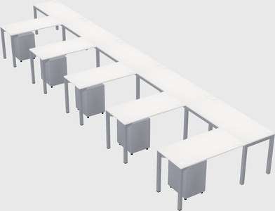 L-shaped desk