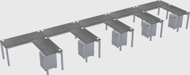 L-shaped desk