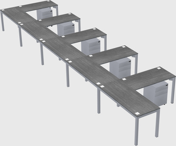 L-shaped desk