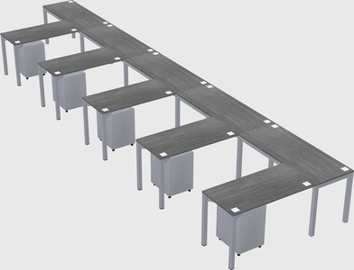 L-shaped desk