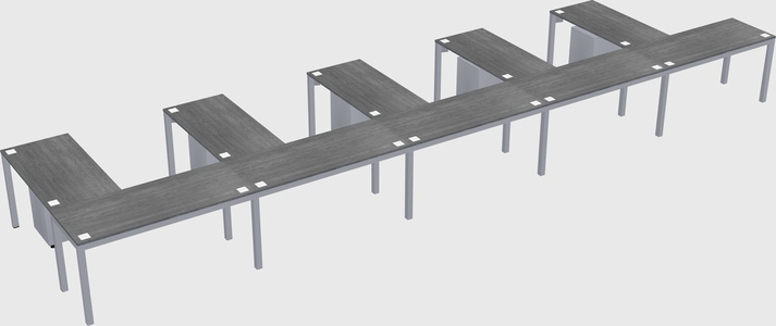 L-shaped desk