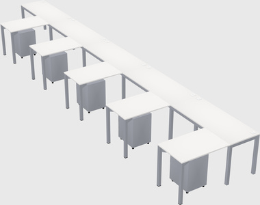 L-shaped desk