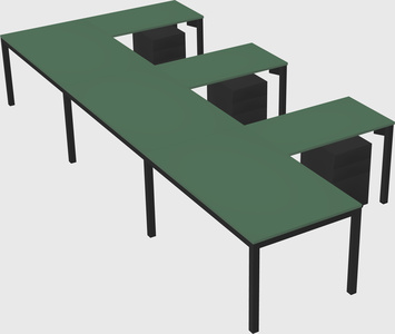 L-shaped desk