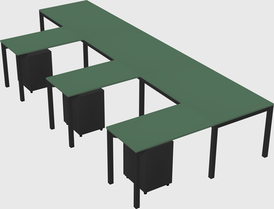 L-shaped desk