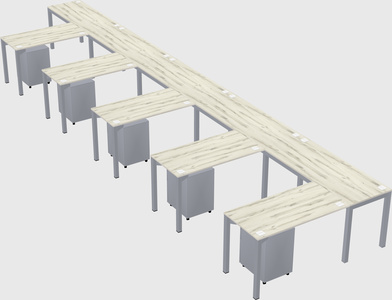 L-shaped desk