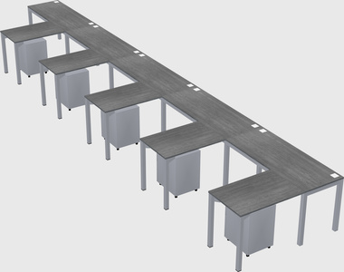 L-shaped desk