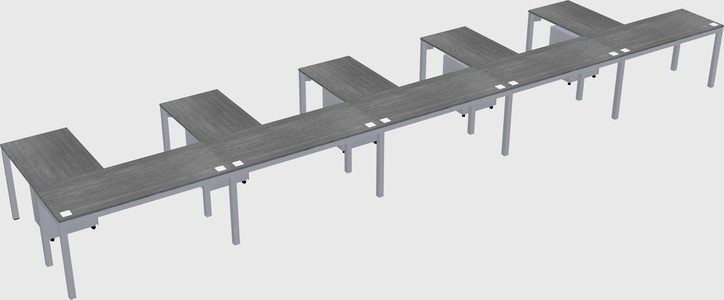 L-shaped desk