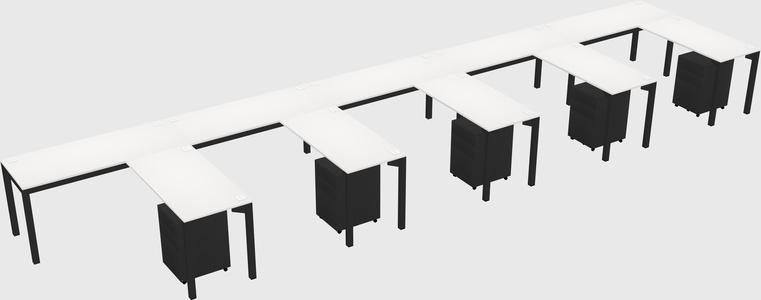 L-shaped desk