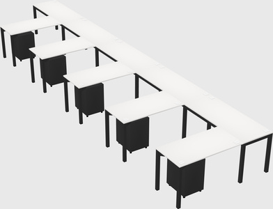 L-shaped desk