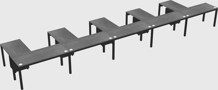 L-shaped desk