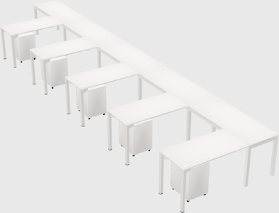 L-shaped desk