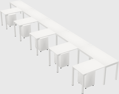 L-shaped desk