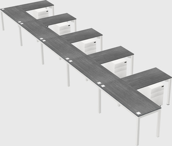 L-shaped desk
