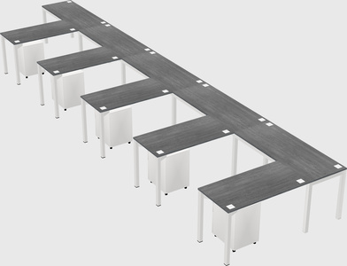 L-shaped desk