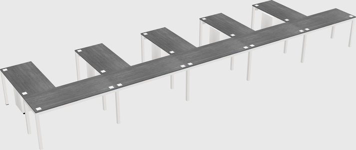 L-shaped desk